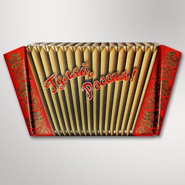 Подарочный набор "Гуляй, Россия" (фарфоровый Штоф-игрушка (с травяным чаем), варенье и мёд.)