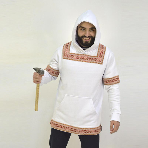 Худи "Сибирь" Белый